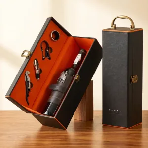 Cadeaudoos voor wijnfles met opener-set