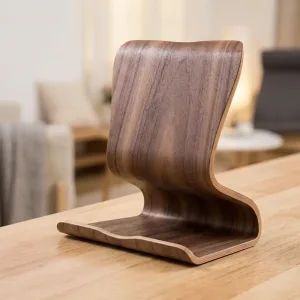 Houten tablet- en telefoonhouder