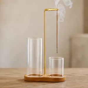 incense holder with ash catcher, incense stick holder with ash catcher