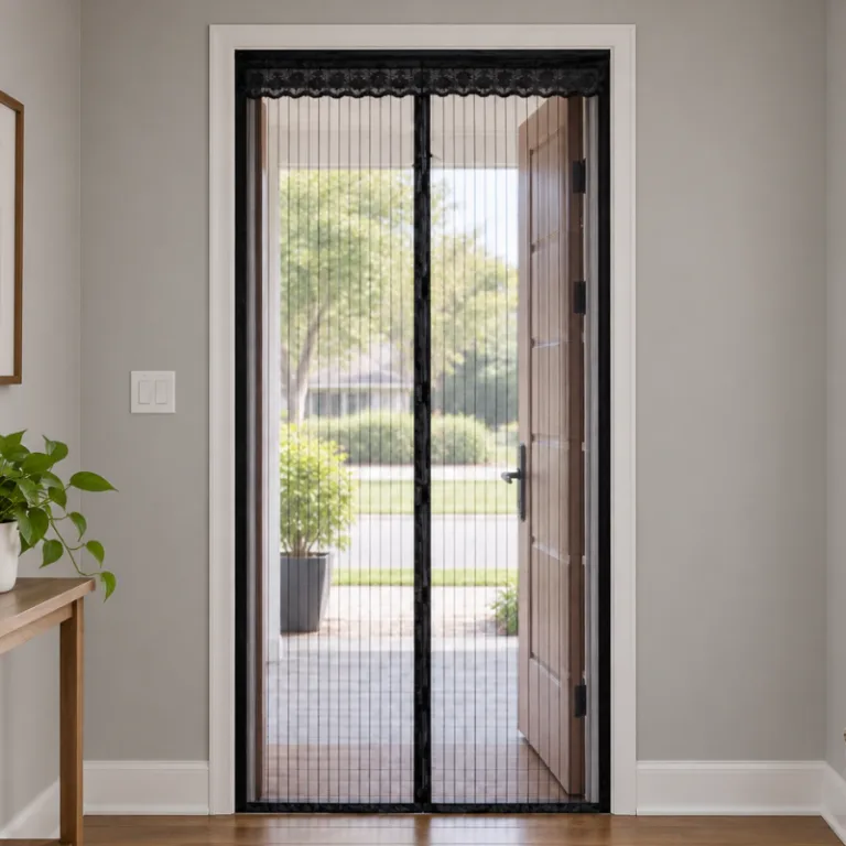 magnetic screen door curtain, mesh magnetic screen door, door net curtain