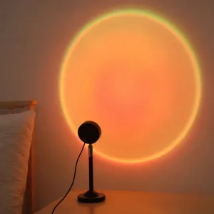 USB-zonsondergangprojectie nachtlamp sfeervolle RGB-lamp