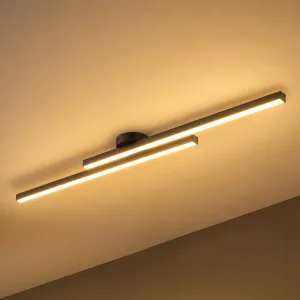 Minimalistische dimbare LED-plafondlamp van ijzeren strip met afstandsbediening