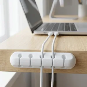 Zelfklevende siliconen oplaadkabel-organizer