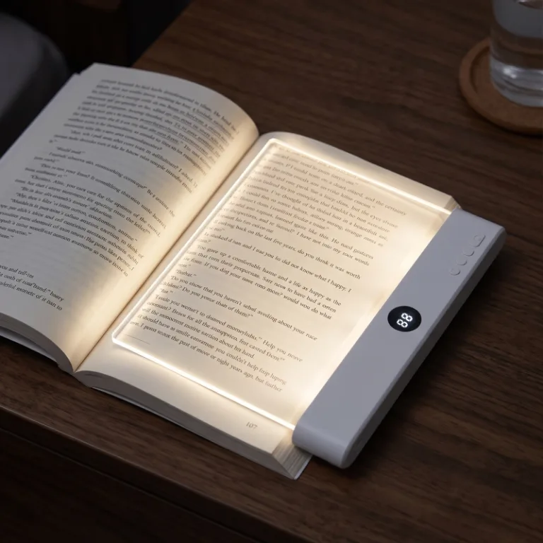 flat book light, flat reading light