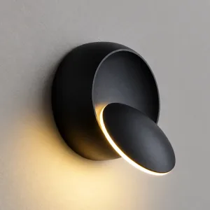 Stijlvolle ronde aluminium LED-wandlamp
