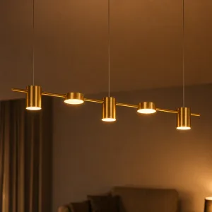 Stijlvolle dimbare ijzeren LED-hanglamp met plafondspot