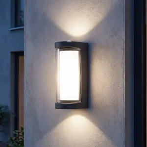 Minimalistische waterdichte up- en down-LED-wandlamp voor buiten