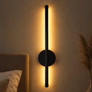 Moderne minimalistische aluminium strip-wandlamp met verstelbare LED-verlichting
