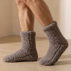 Warme thermische antislip pluizige sokken