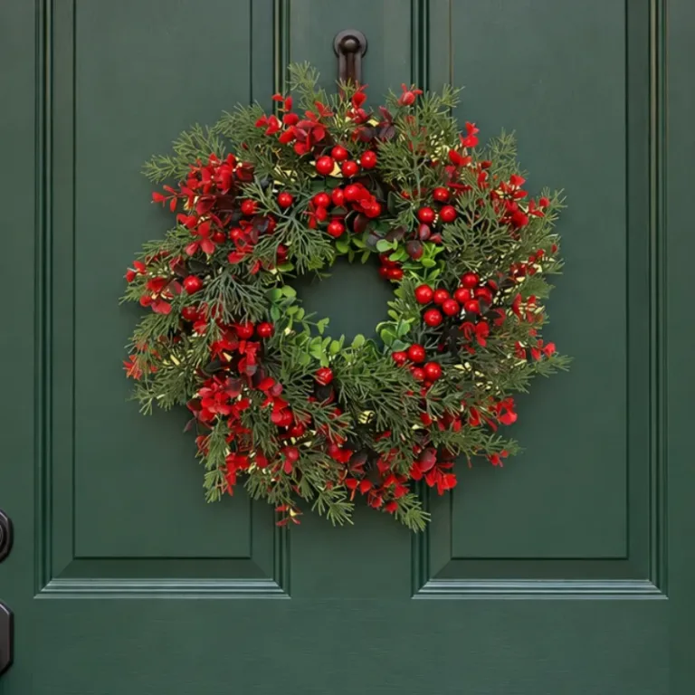 red berry christmas wreath
