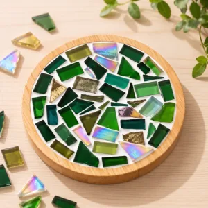DIY houten mozaïek onderzetterkit voor kopjes